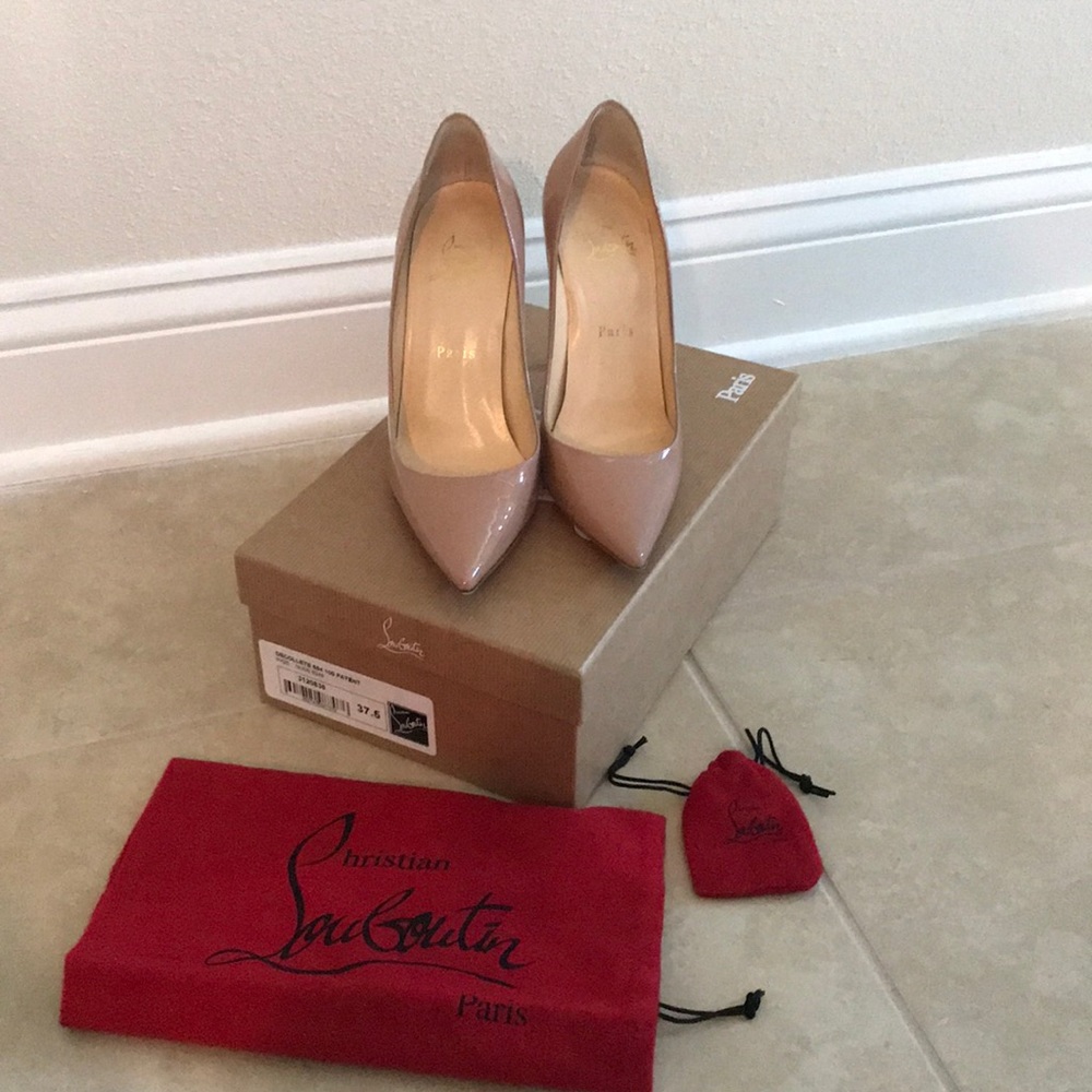 Christian Louboutin nude heels